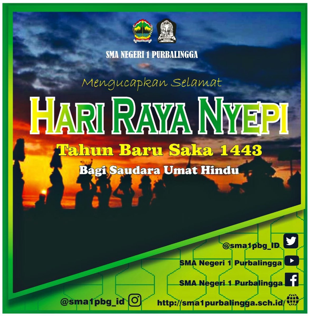 Memaknai Hari Nyepi sepi dalam aktivitas hiruk-pikuk kehidupan, menyepi dari sifat-sifat buruk manusia agar alam semesta dan manusia kembali suci