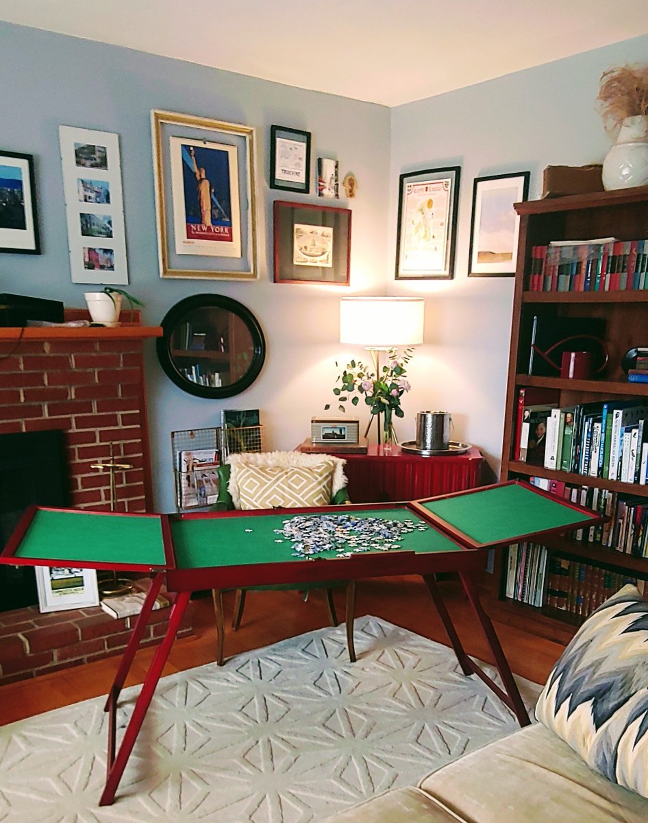 sometimesalight's tweet image. Not to brag, but things are getting pretty serious around here. #puzzletable