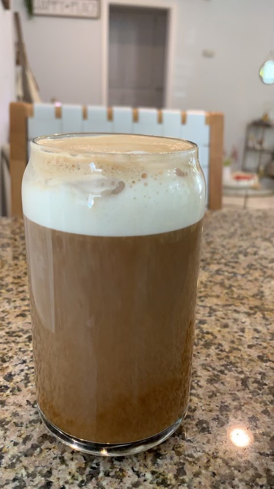 It’s Saturday!! What’s does your coffee look like today? @abtcda is drinking a coconut latte using @nespressousa Il Caffè - Limited Edition pods #thebrewedthoughtspodcast #podcast #nespresso #coconut #coconutlatte #coffemate
