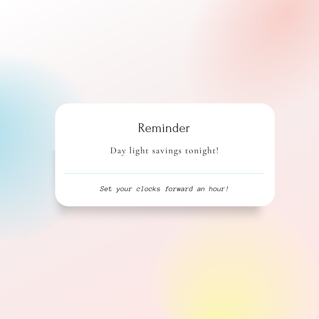 WellspringSTJ's tweet image. Don’t forget about day light savings tonight! See you at church tomorrow!