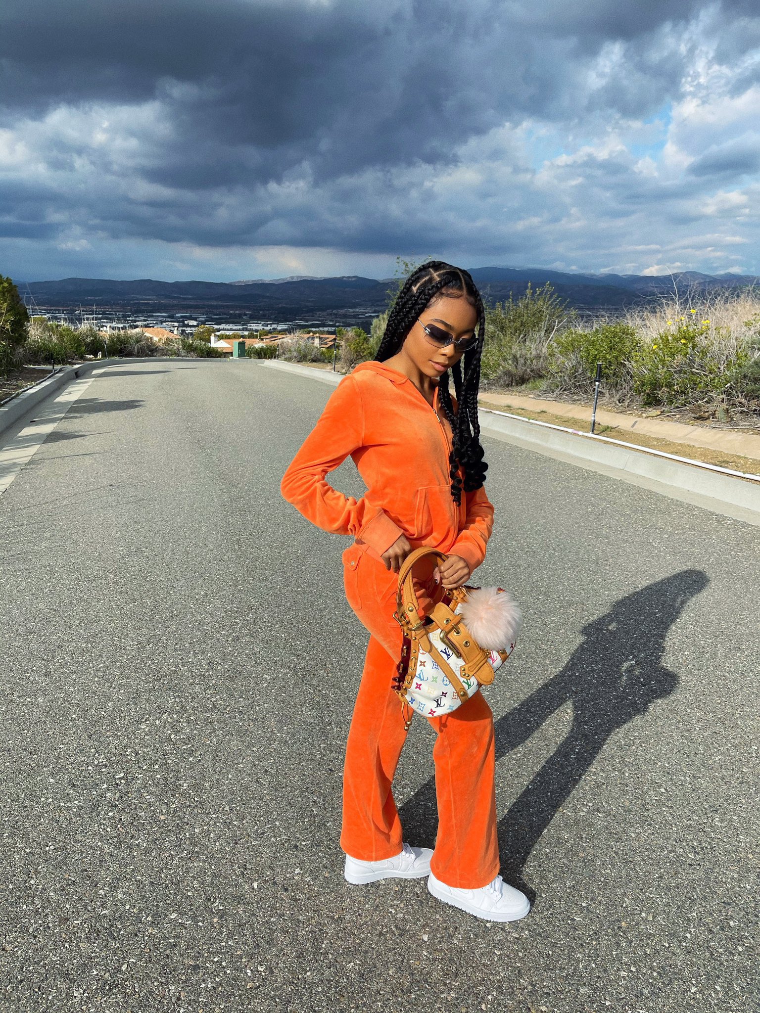 Orange hotsell juicy tracksuit