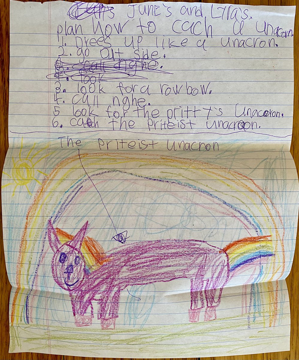 My daughters were clearly inspired by you, @WallysBooks. Unfortunately their plan for catching the “priteist” unicorn didn’t pan out... even after calling “nghe”...