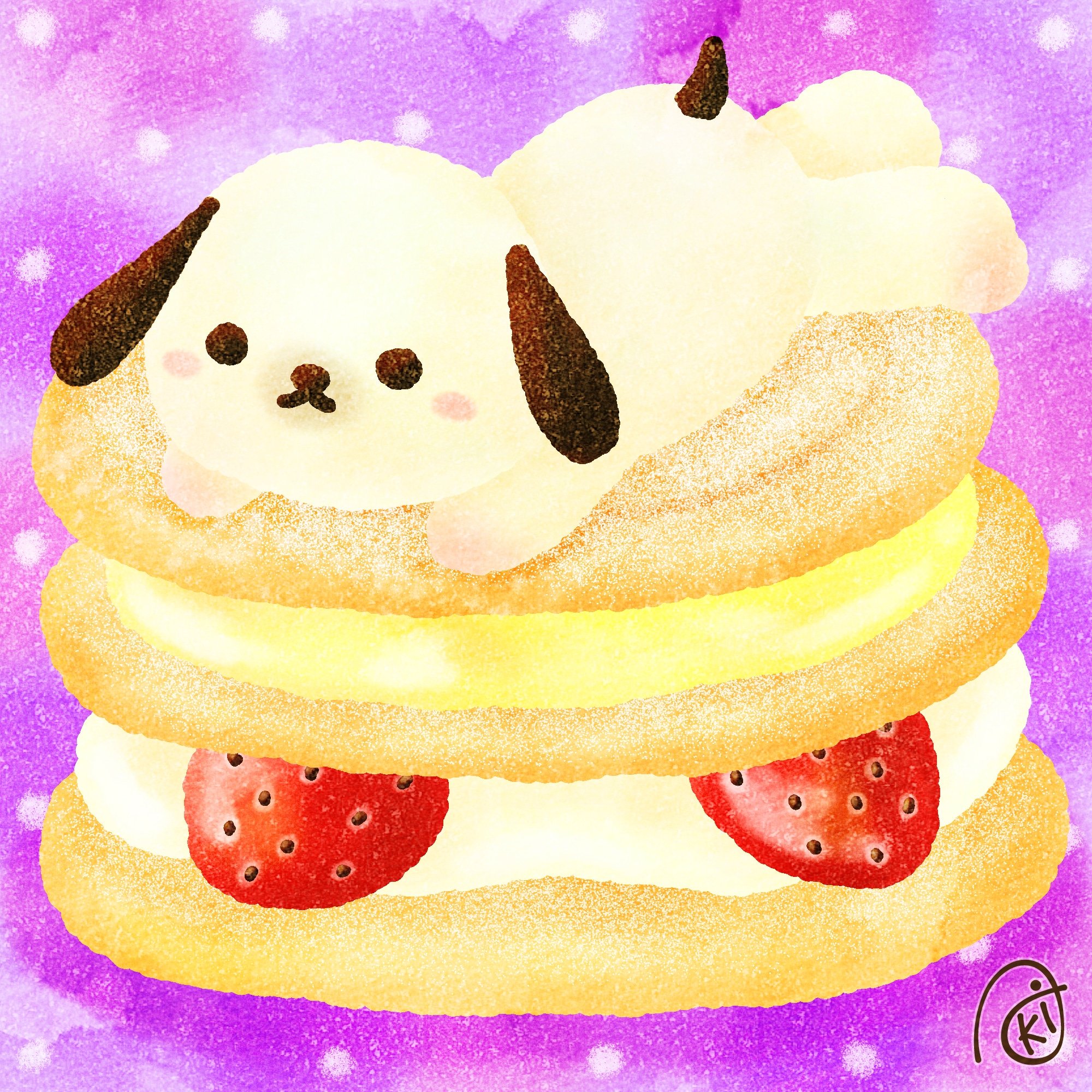 Aki チーズクリームサンド イラスト お絵描き 犬 ワンワン チーズクリームサンド T Co Ilwmioemec Twitter