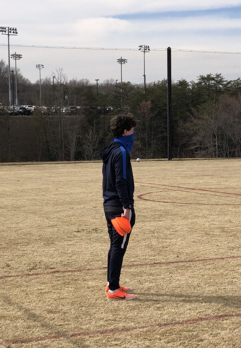 GregBr23's tweet photo. So proud of this kid.  Torn ACL and he didn’t sit back and pout.  He continues to go out and coach and help the next generation of players.  Proud to be his father. https://t.co/0FwcCx28o7