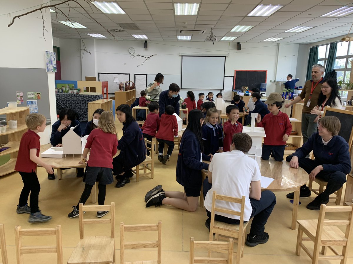 BellDonita's tweet photo. So impressed by Gr9 doll house designs &amp; ability of 4&amp;5 yrolds to feedback ideas about what 2 improve, maintain/extend. authentic opportunities for #EYlearners 2 show agency &amp; recognize their voice/thoughts matter @jessedon22 can’t wait 4 end product, mostly ❤️process #SSISlearns https://t.co/xsPf9bfm2w