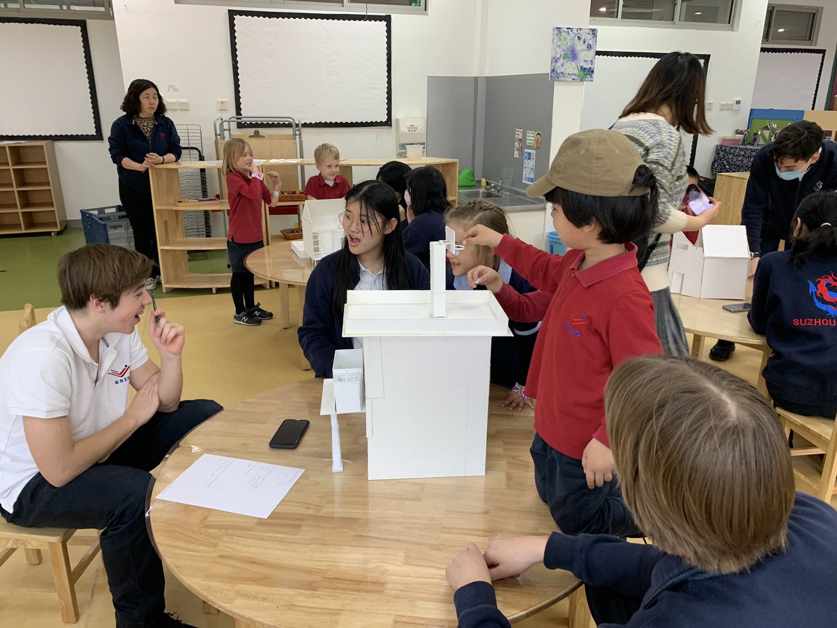 BellDonita's tweet photo. So impressed by Gr9 doll house designs &amp; ability of 4&amp;5 yrolds to feedback ideas about what 2 improve, maintain/extend. authentic opportunities for #EYlearners 2 show agency &amp; recognize their voice/thoughts matter @jessedon22 can’t wait 4 end product, mostly ❤️process #SSISlearns https://t.co/xsPf9bfm2w