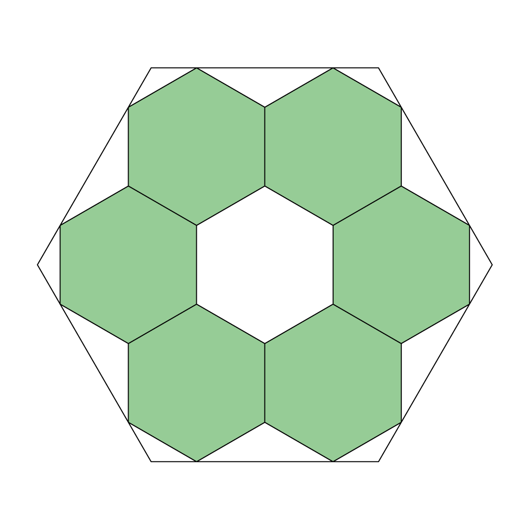 Regular Hexagon Template