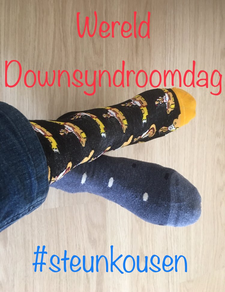 JpDesmet's tweet photo. Werelddownsyndroomdag #steunkousen #Worlddownsyndromeday2021 https://t.co/rImPmaDEVo