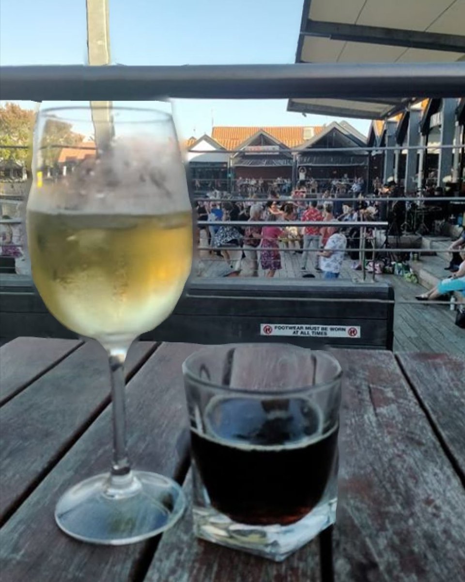 Celebrating and relaxing after a great show last night!