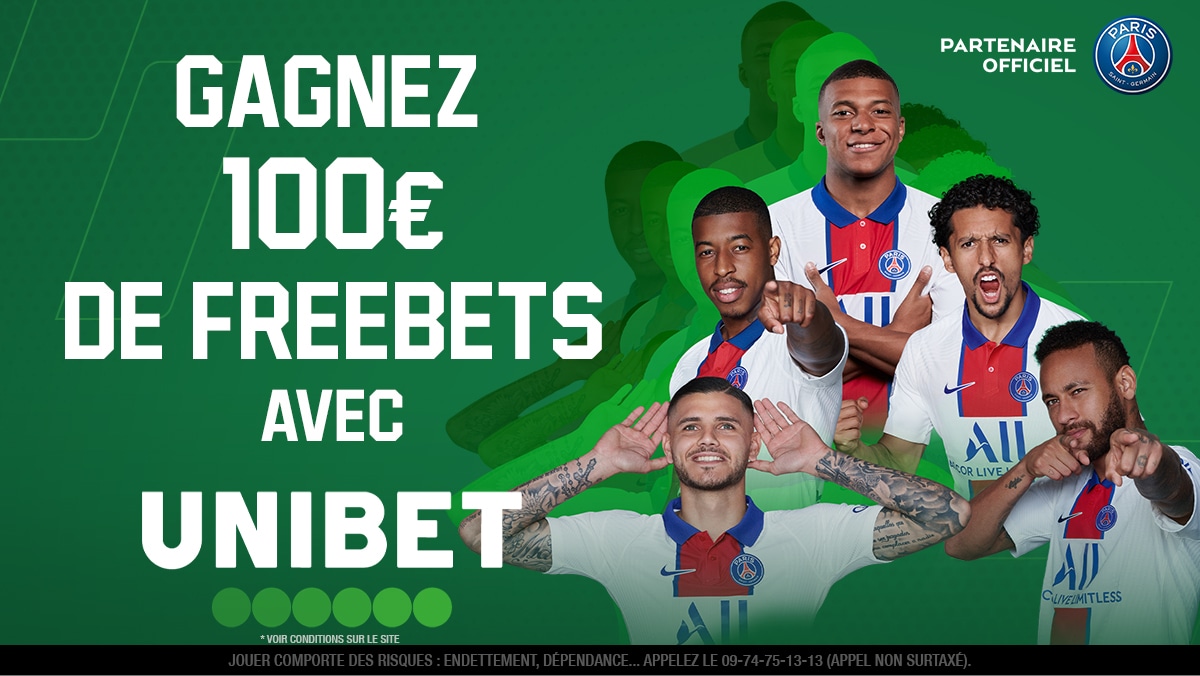UnibetFrance's tweet image. ⚽ 5 x 20€ à gagner pour le choc Lyon - Paris Saint-Germain ! Quelle équipe va inscrire le 1er but du match ?

➡ RT/Follow + #FreebetUnibet + Pseudo pour participer. 
⏱ Fin du jeu à 21h00.
🍀 TAS lundi.