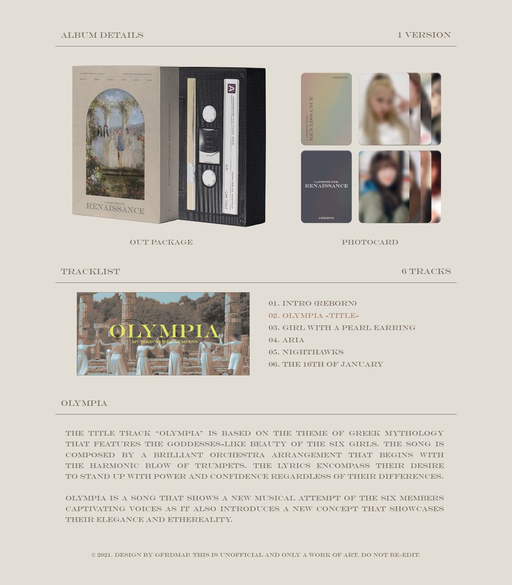 gfrdmap's tweet photo. cassette one: renaissance #여자친구 https://t.co/97jJvdSYBN