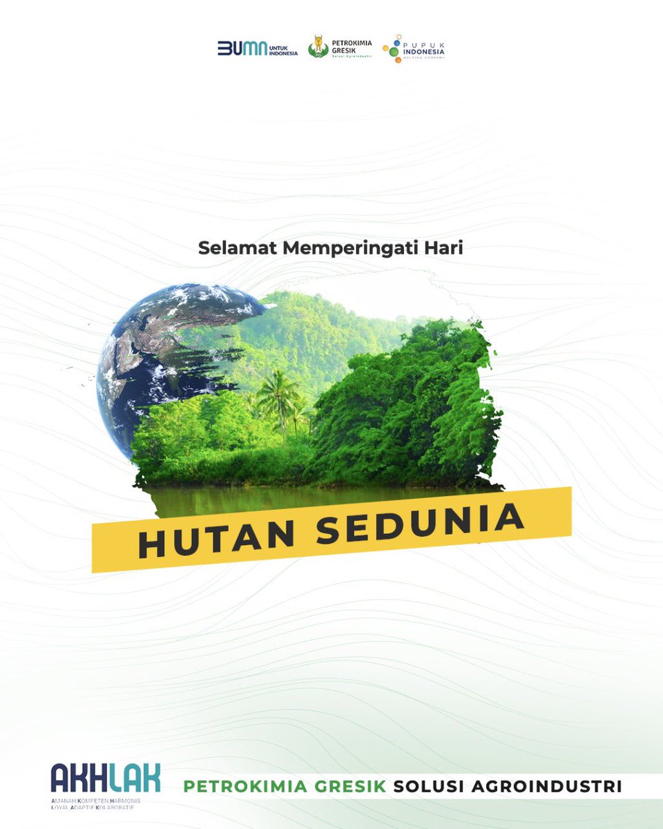 petrogresik's tweet image. Tau gak Sahabat? Hari ini adalah peringatan Hari Hutan Sedunia. Hari ini ada agar kita semakin sadar dan peduli tentang betapa pentingnya hutan bagi kehidupan semua makhluk yang menghuni bumi ini lho.

Sumber foto: kbr.id

#AgribisnisIndonesia  #Agrosolutions