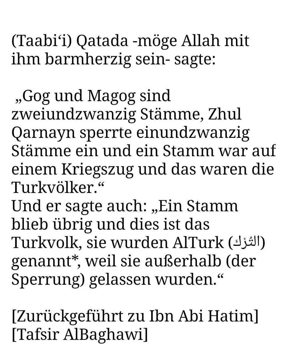 Herkunft der Turkvölker Teil 4.
#hadithprojekt