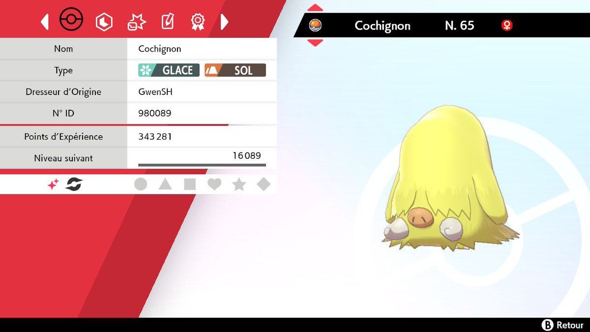 GwenFR50's tweet photo. Cochignon shiny sur l'expé de Tokotoro de quoi bien commencer la journée ☺️ #Shiny #PokemonEpeeBouclier #PokemonShiny #Cochignon https://t.co/k2SAZlASEp