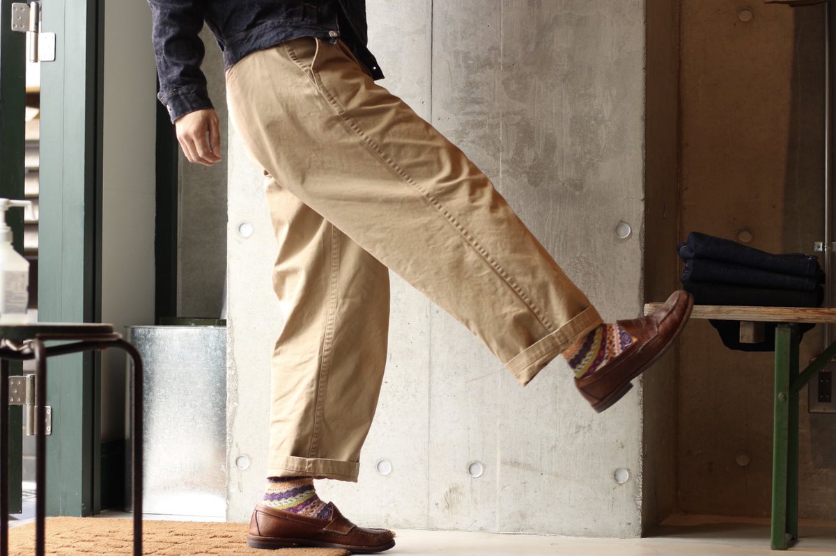 Smart Clothing Store Harajuku 大好きでたまらない肉厚でタフな素材感で極太のワイドシルエットの チノパン 春はgジャンに合わせるしかない 王道のベージュ Sanca Gジャン チノパン サンカ Smaclo Smartclothingstore T Co Ltbngjlrpb