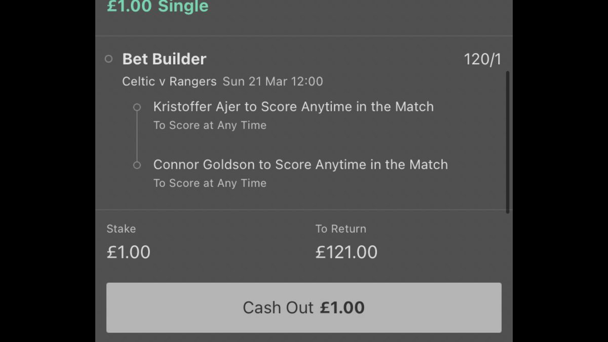 BetsScorer's tweet photo. Longie for the #OldFirm  🏴󠁧󠁢󠁳󠁣󠁴󠁿

Ayer 12/1 
Goldson 8/1 as singles https://t.co/3ZOkhYBj4L