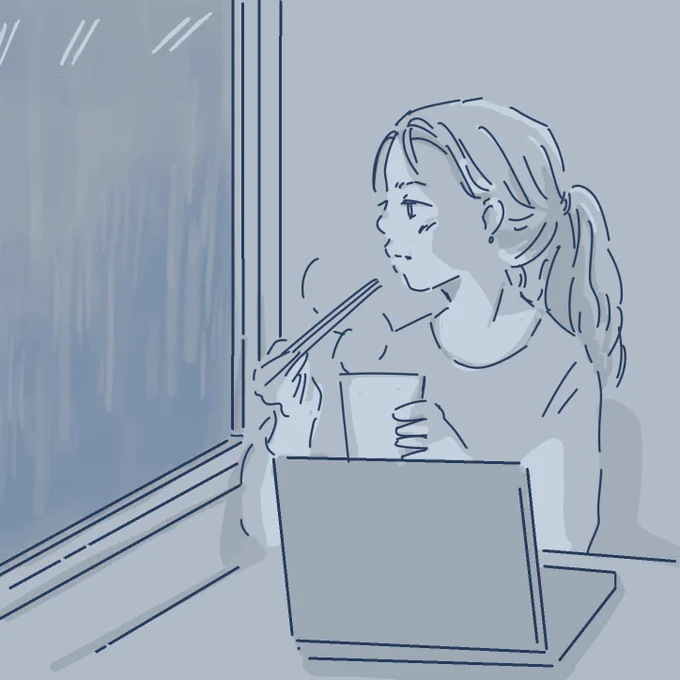 雨の日のイラスト 