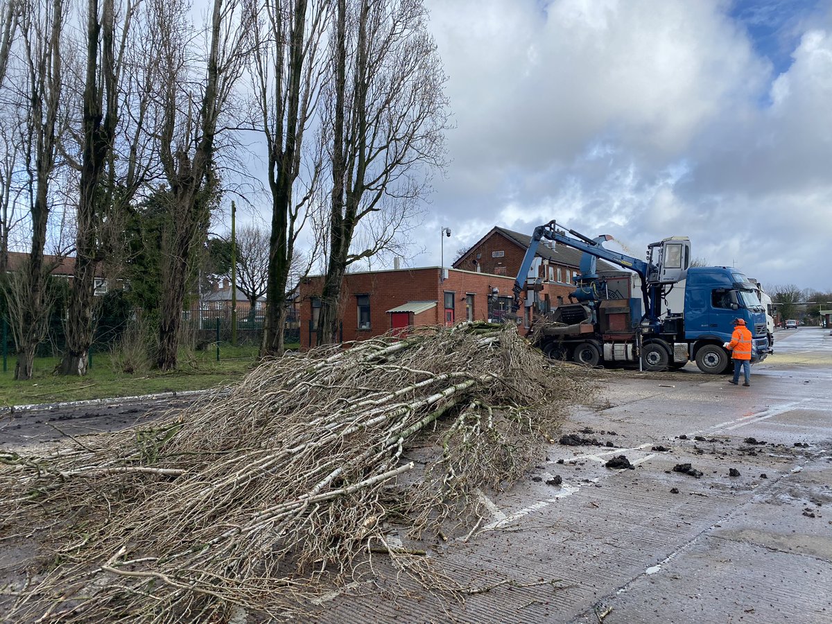 Grapple saw and truck chipper out making these pops look easy last weekend <a href="/VolvoTrucks/">Volvo Trucks</a> <a href="/Excav8/">Exc@v8 Engineering</a> #biomas #wholetreechipper