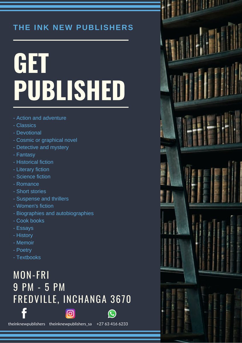 InkPublishers's tweet photo. Let's get you published https://t.co/pfmQz2I9fI