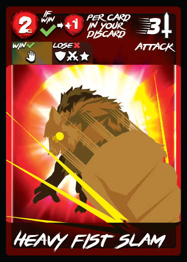 TableFighter's tweet photo. noticeable in cards like Bug Wheel, Bug's most important card as it beats block on charge which is theoretically super powerful but the big deck balances it out. A big deck also inspires Bigger Equals Better and Heavy Fist Slam. Bug truly shows off that size equals strength https://t.co/AoA0ikqc24