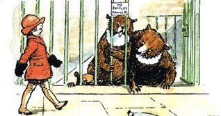 A_AMilne's tweet photo. Whenever I walk in a London street,
I'm ever so careful to watch my feet;
And I keep in the squares,
And the masses of bears,
Who wait at the corners all ready to eat
The sillies who tread on the lines of the street,
Go back to their lairs.
~A.A.Milne #sundayvibes https://t.co/2TgKGtPgNl