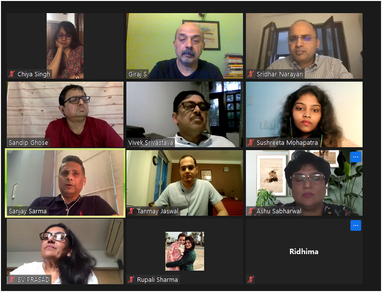 BehindThe_Moon's tweet photo. Traceability,Sustainability,CX,Relevance -some of t issues brought up by @NickSarma @tjaswal @vivdragon2006 #SridharNarayan at #MADD20 to which @SandipGhose interestingly responded by bringing up t point of 'regional charisma' of Brands
#MADDchronicles #BusinessOfBrands #BRISYL https://t.co/n2n4FiQvKW
