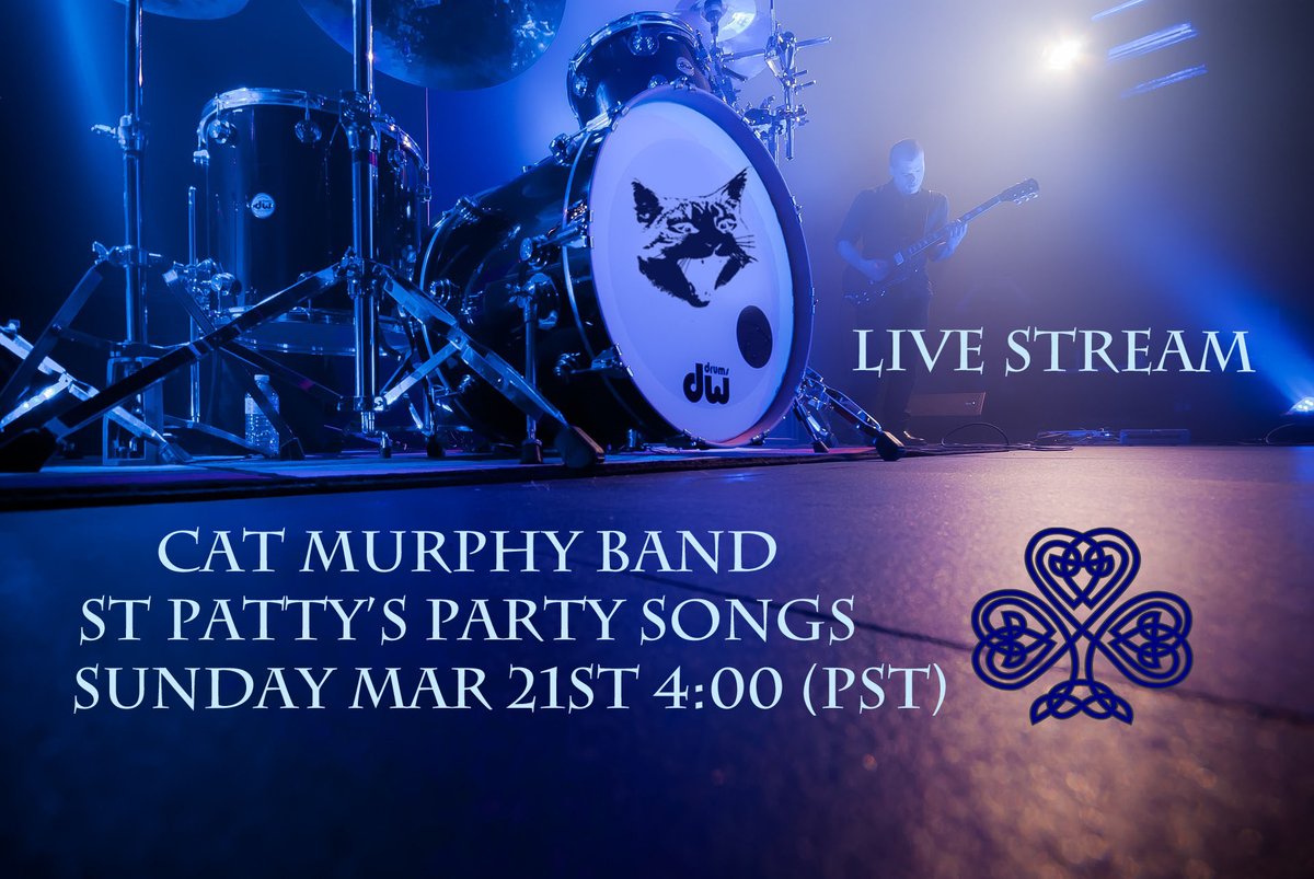 catmurphyband's tweet photo. ☘️ ST. PATTY'S LIVE STREAM 🍻 - https://t.co/vm3Vu5gRap https://t.co/lZrDtKudmM