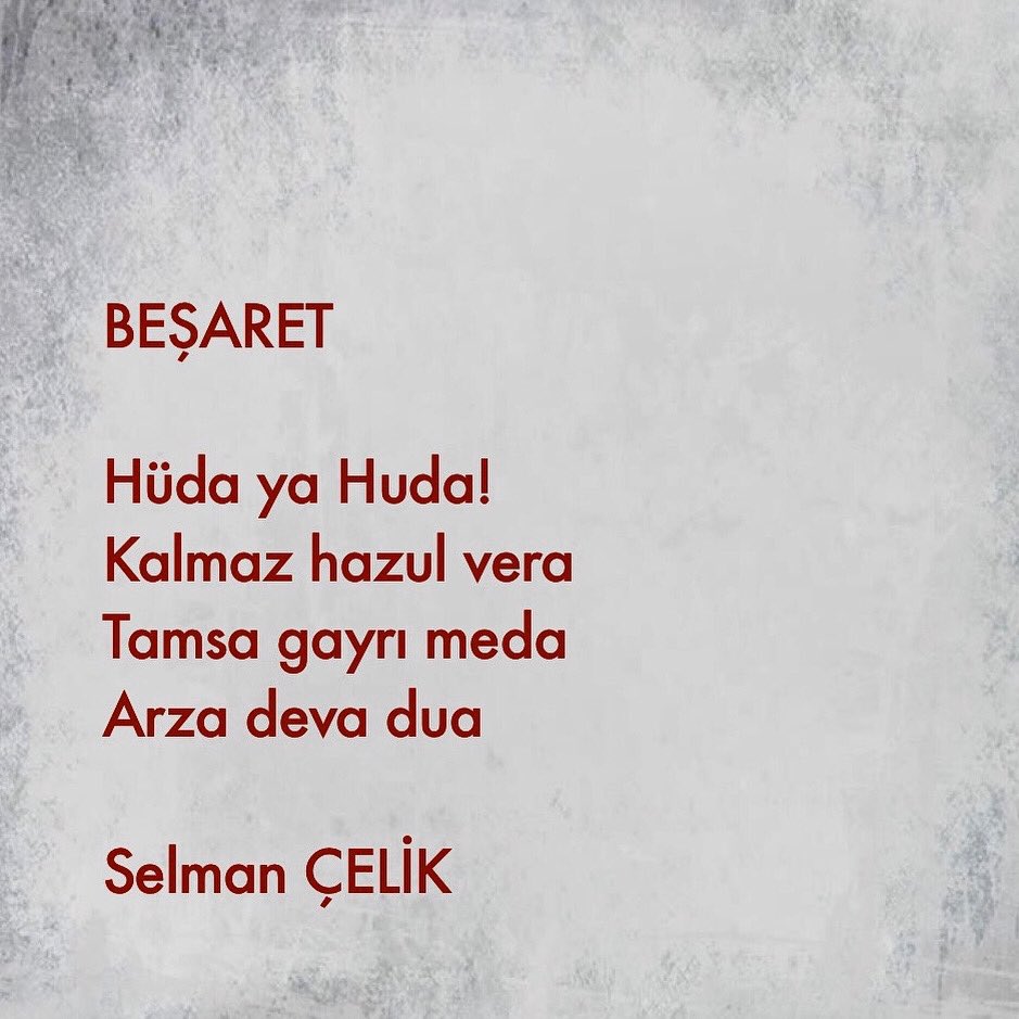 celikselman's tweet photo. #Beşaret https://t.co/ahOS7DWYna