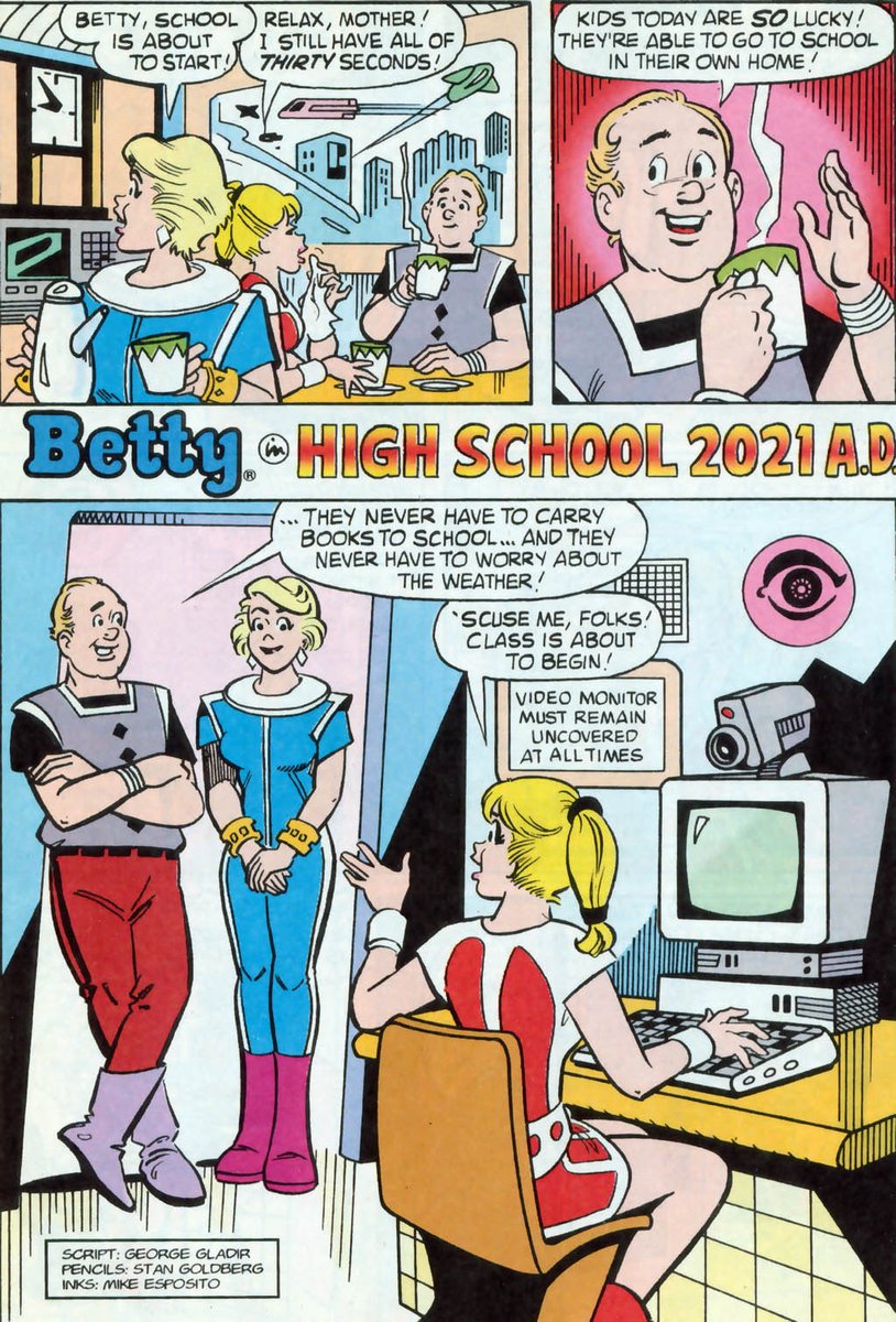 propaganda2030's tweet photo. Archie Comics                          Simpsons Cartoon https://t.co/4PIq9k8Xgl