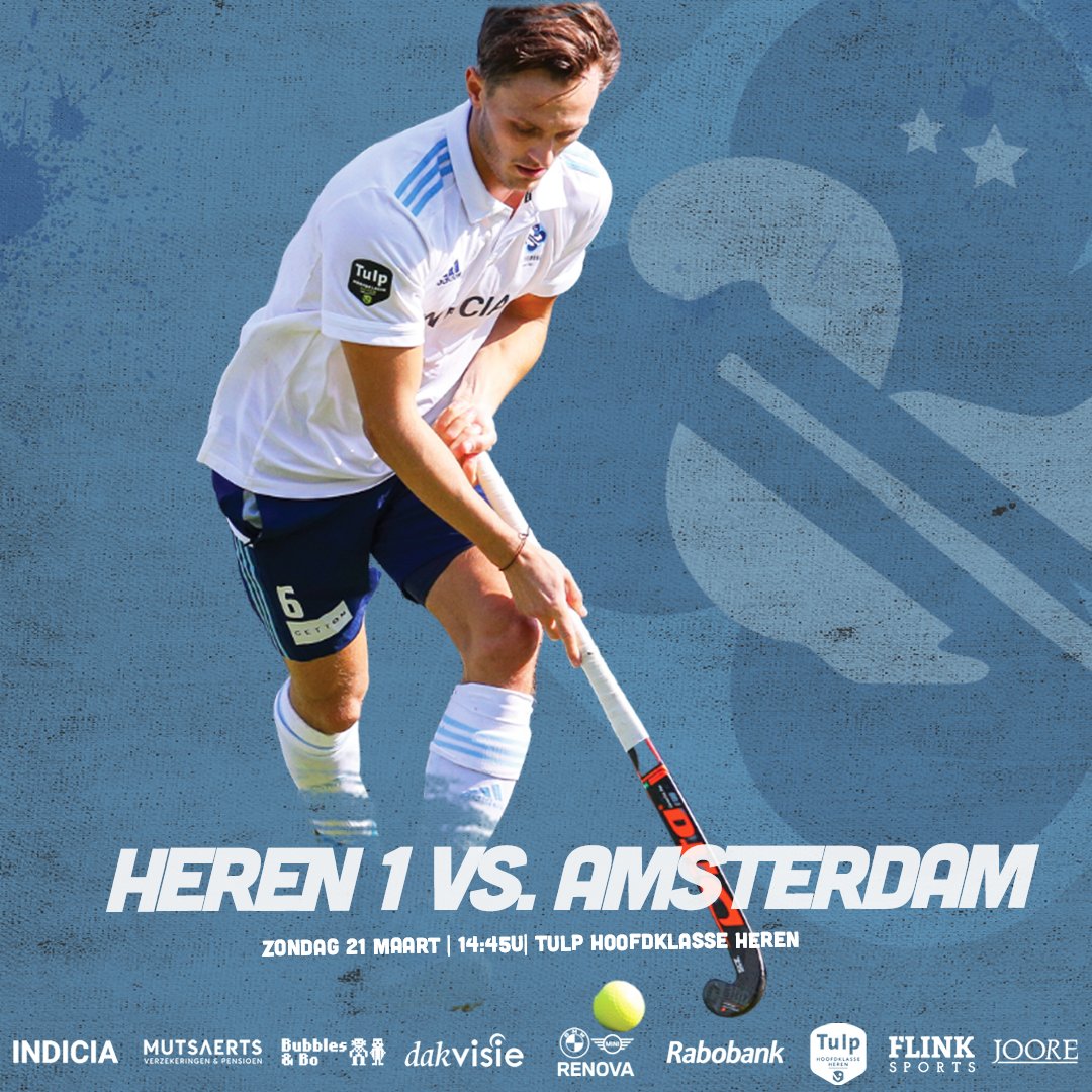 𝙷𝙴𝚁𝙴𝙽 𝟷 𝚟𝚜. 𝙰𝙼𝚂𝚃𝙴𝚁𝙳𝙰𝙼 ⚔️

Vanmiddag om 14:45u neemt Heren 1 het in eigen huis op tegen directe concurrent Amsterdam. Moedig jij onze mannen aan via de livestream? #TilburgLions🦁🏑

⏱ 14:45
📍HC Tilburg
🎥 eyecons.com/videos/livestr…