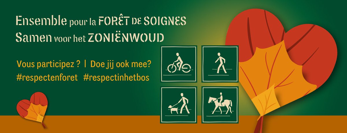 🌳 Vaandag, voor #InternationaleDagVanHetBos, « Stichting Zoniënwoud », samen met haar partners organiseert een
Sensibiliseringsactie voor Respect in het Bos.

amisdesoignes-zonienwoudvrienden.be/nl/het-woud/ac…