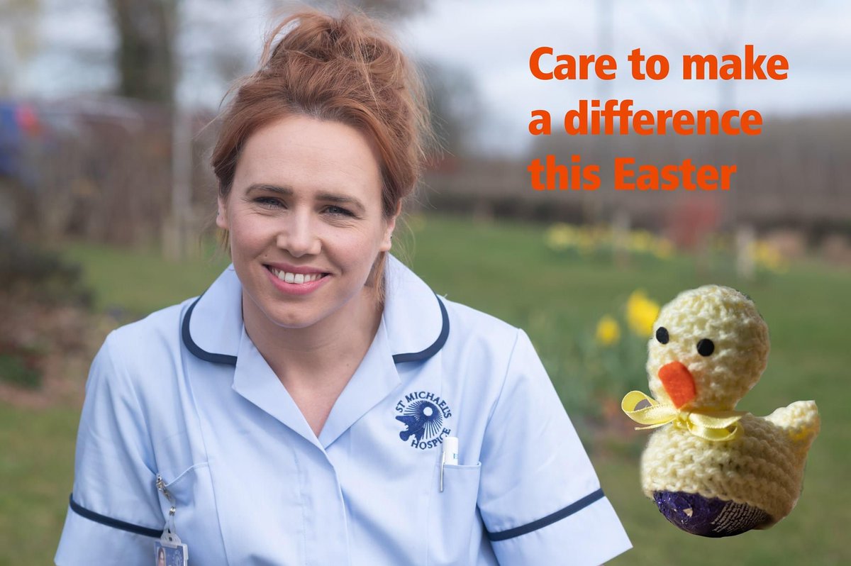 Show you care this Easter by donating £5 to help your Hospice provide vital support for families living with terminal illness.

To make it egg-stra special, for every donation received we’ll give one of our care team or patients an Easter egg and cosy.

bit.ly/30QVZDL