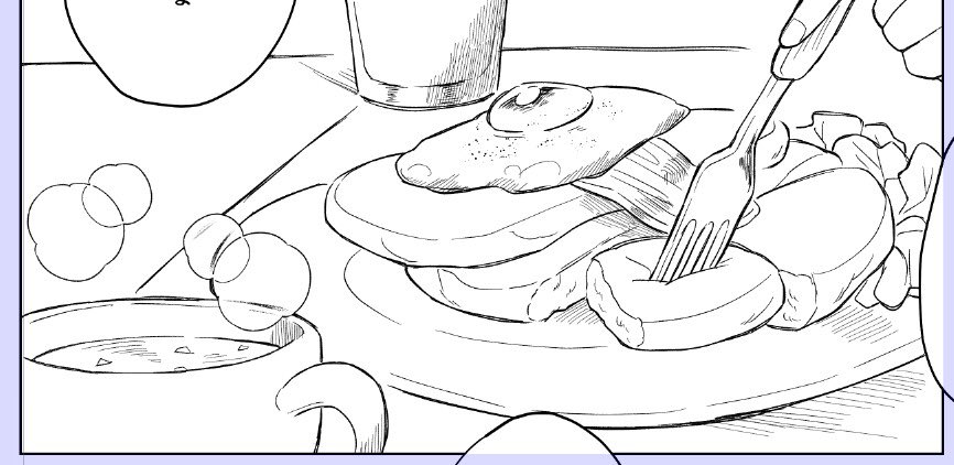 今日飯ばっか描いてる 