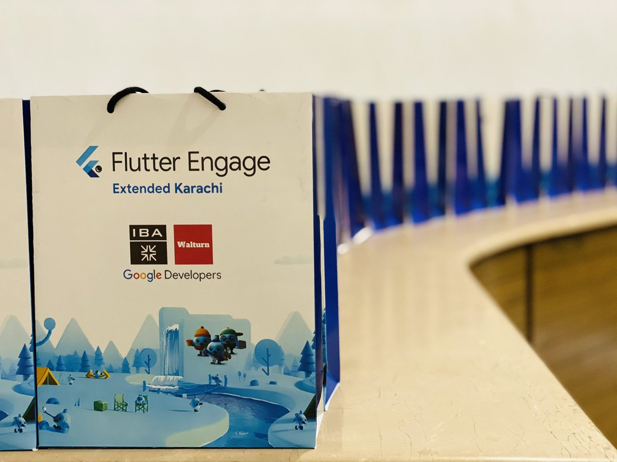 Flutter Engage Extended Karachi 2021.
An amazing physical event!
We thank IBA, Google, and Walturn for supporting us! 
Looking forward to more events in the future! ⚡️
#FlutterEngageKarachi