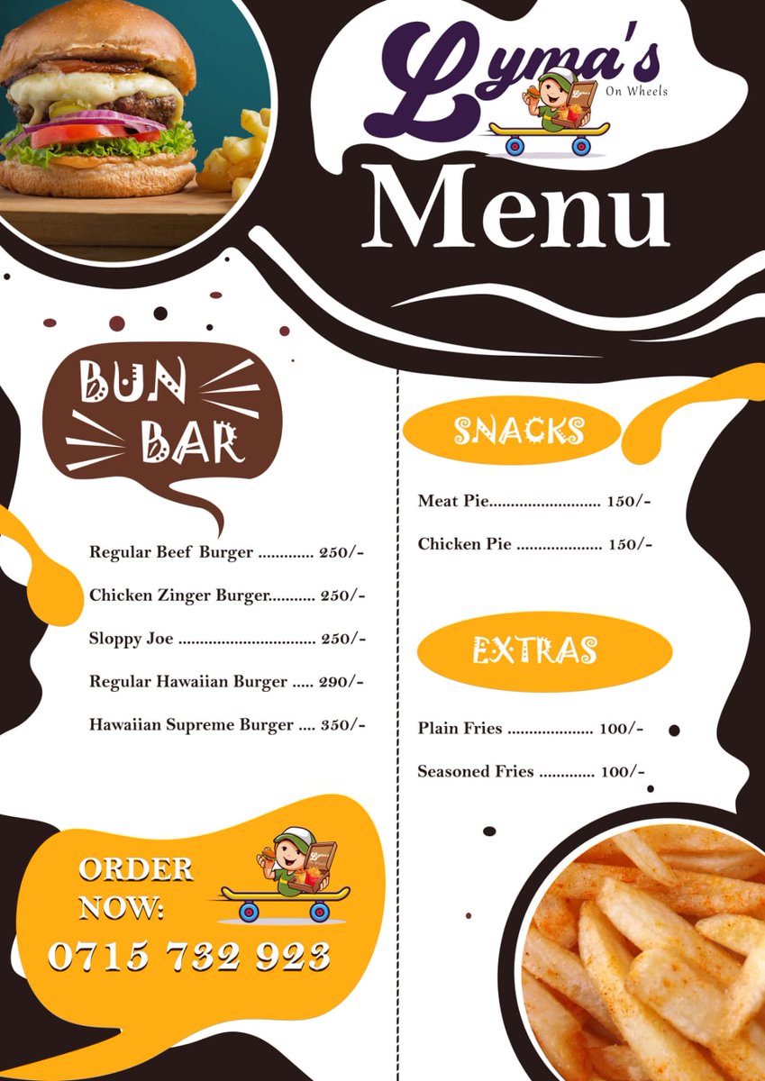 LymasonWheels's tweet photo. Old MENU vs New MENU 😍✨

For any orders or inquiries, call 0715732923 

#lymasonwheels https://t.co/E9ZwX4bBzK