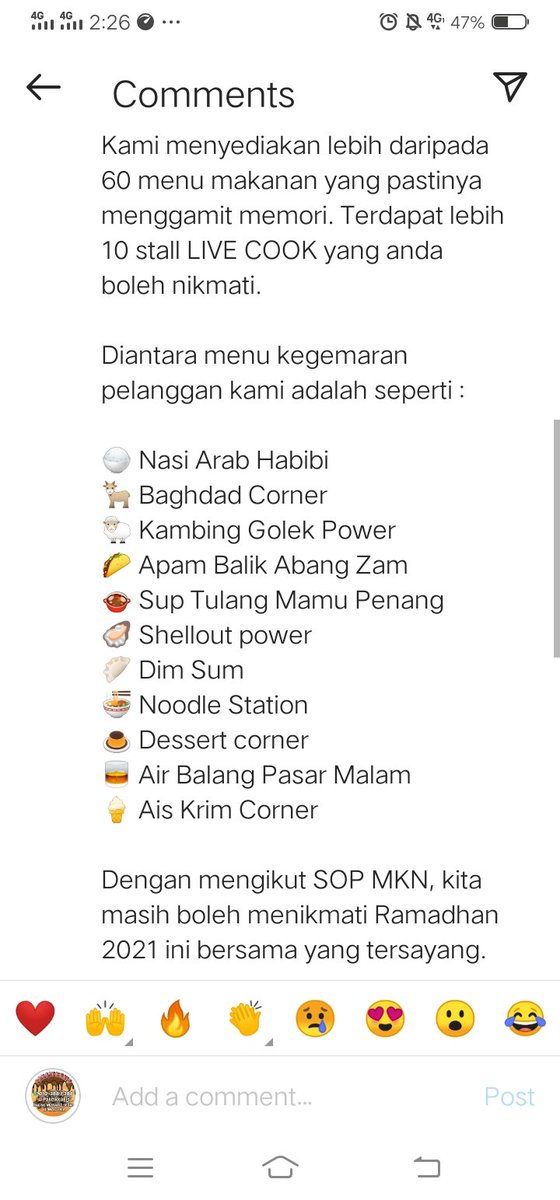 HishamDaud2's tweet photo. Jom booking berbuka puasa di TheVenue Shah Alam 

Tak boleh nak rentas negeri balik kampung lagi kan.

Berbuka dengan masakan kampung di sini je sambil2 borong kuih raya dan kek tapak kuda Nutella dan brownies Nutella pakcik kat sini sepanjang Ramadhan ni https://t.co/IgSHT0b59i