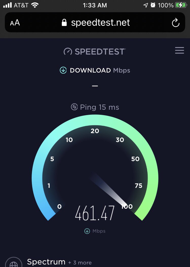CoryWithaY's tweet photo. @MrBeast @Byrosixtynine I'm sorry, but my network connection is fine. I am at over 450 Mbps. It was DEFINITELY not my connection. 😕 https://t.co/gc9HGX3Lt4