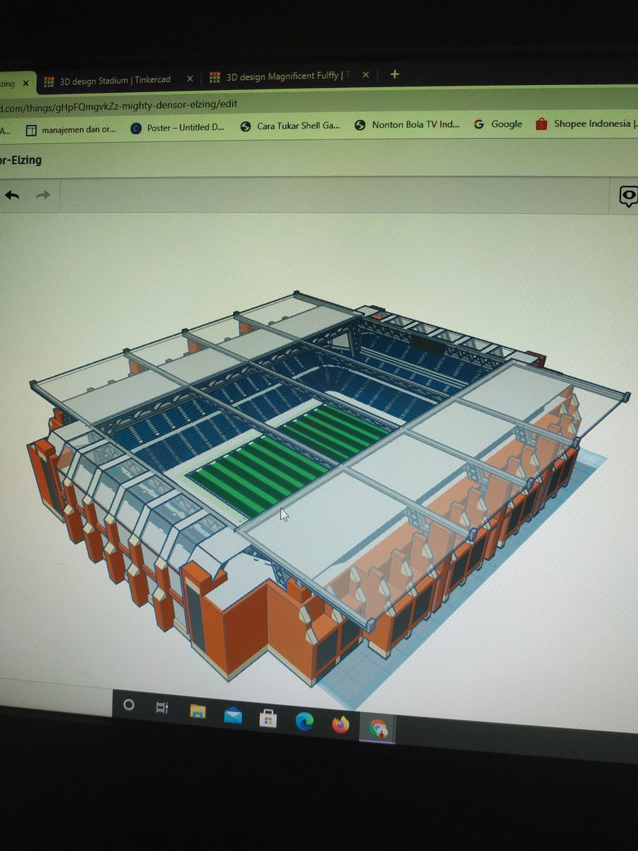 Mohammedzidan_'s tweet photo. Create my own indoor stadium on @tinkercad #Tinkered #Stadium https://t.co/zBNlGrHOIb
