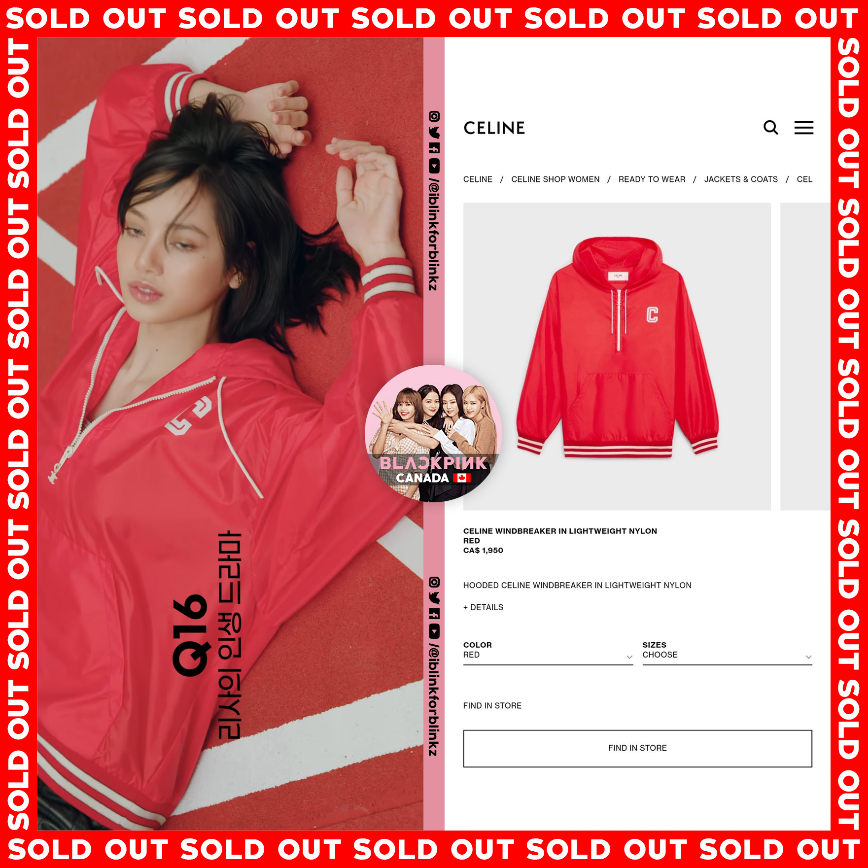 BLACKPINK CANADA 🇨🇦 2.0 on X: The power of LISA SOLD OUT items