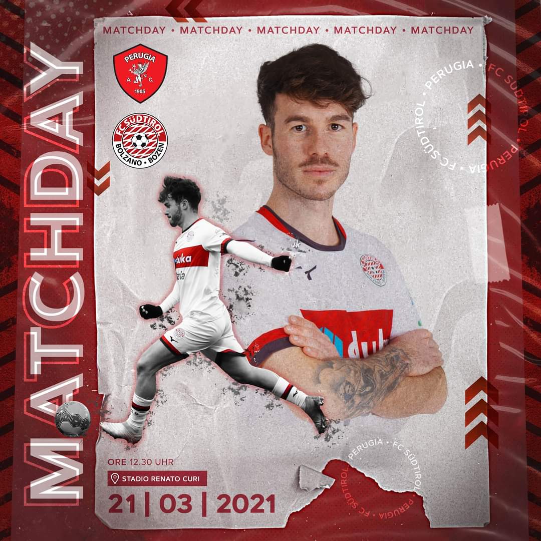 fclubsuedtirol's tweet photo. MATCHDAY⚪️🔴
🗓️ 21 marzo
⚽️@ACPerugiaCalcio
🏆Serie C - @LegaProOfficial - 32^ giornata
🏟️„Stadio Druso“
⏰ore 12.30
📺@ElevenSportsIT, @SkySport, #FCSLiveTicker
#FCS #FCSüdtirol #PassioneBiancorossa #Whitereds #SerieC #passion #PERSUD #PerugiaFCSüdtirol https://t.co/lTRY4NXTKF