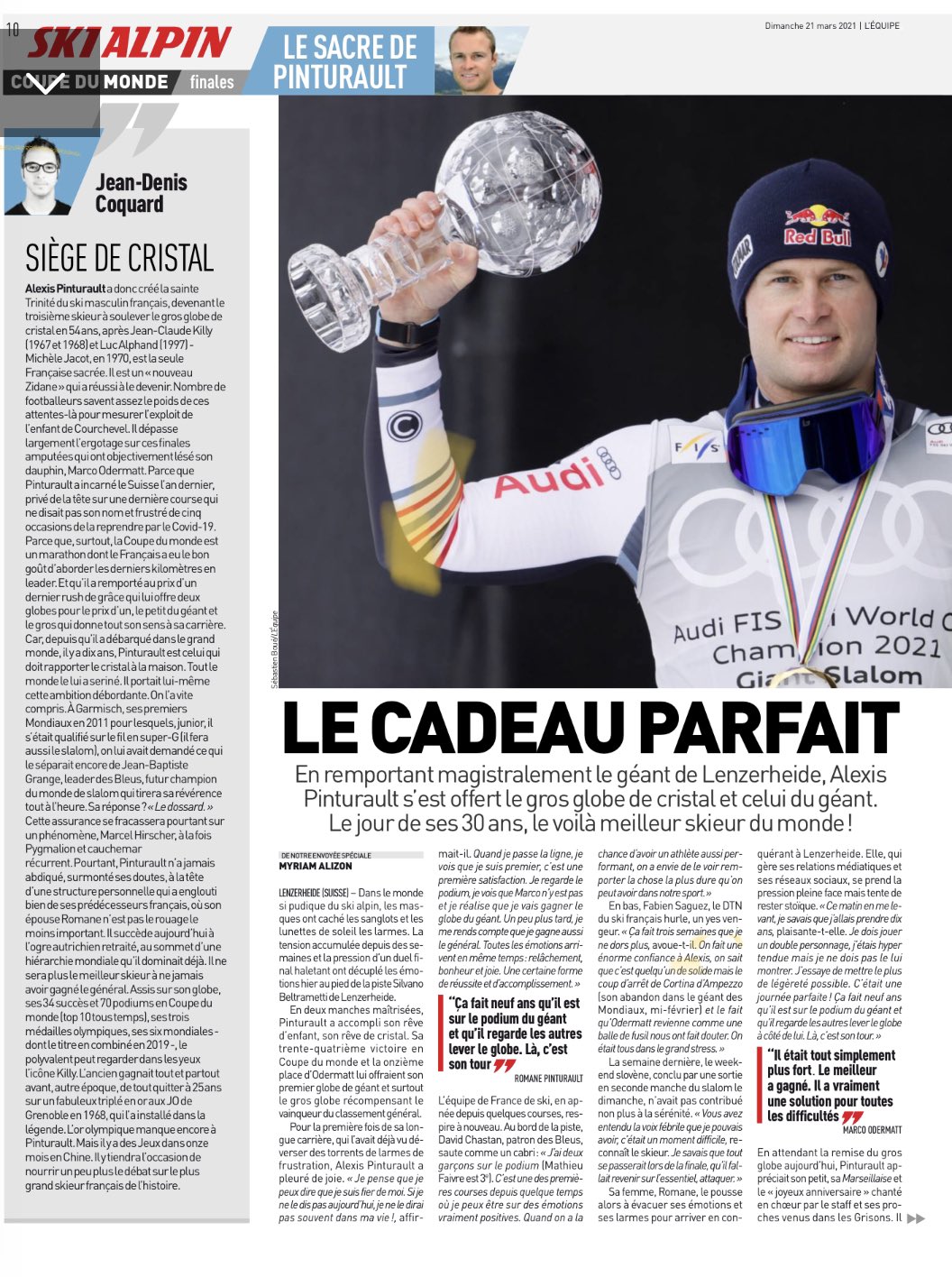 Nicolas Jander L Extraordinaire Triple Exploit D Alexpinturault Geant Petit Et Gros Globe Relegue En Page 10 De Lequipe T Co 0yqukoz1wt Twitter