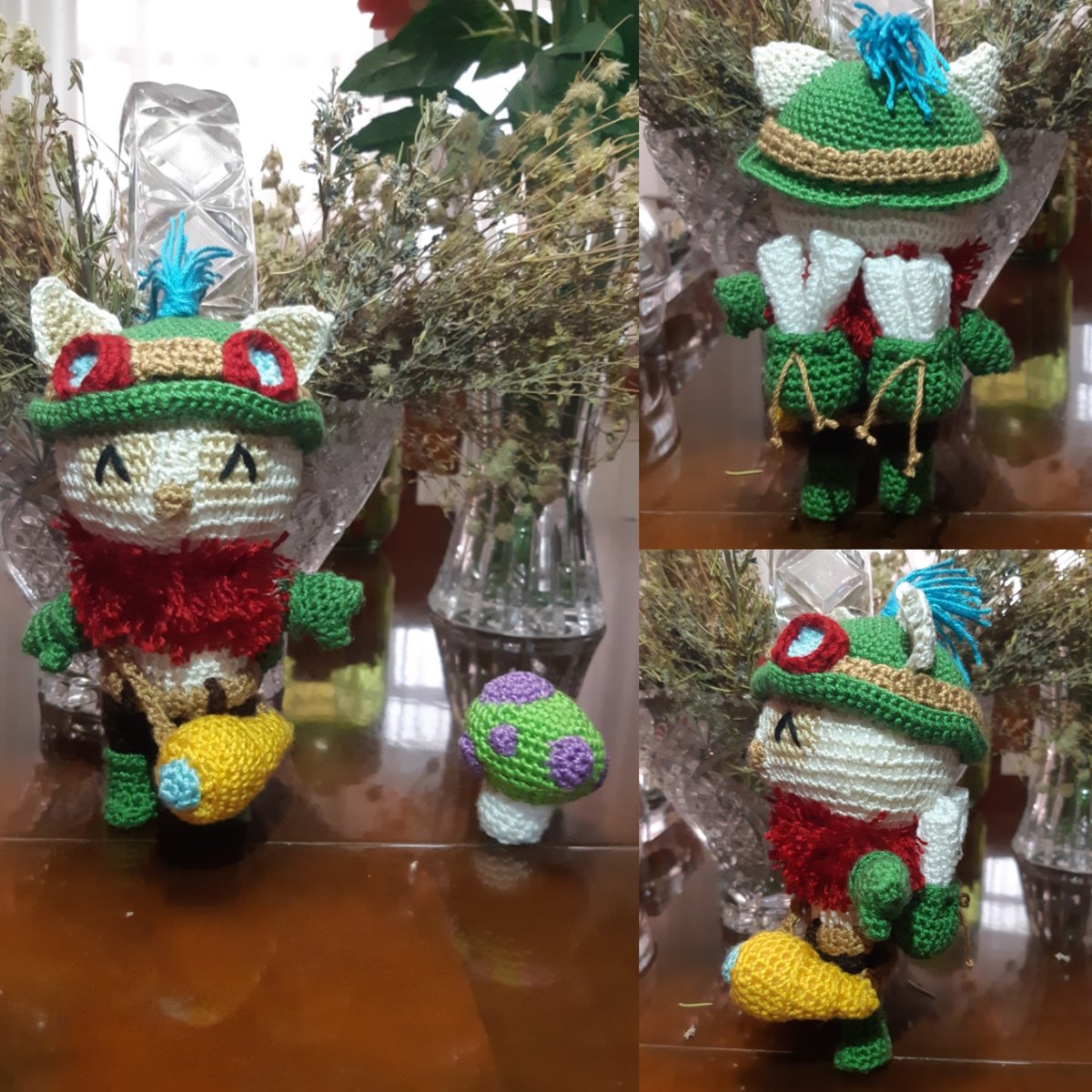 mechuisa's tweet photo. Nuevo reto superado!!!
"Nunca subestimes el poder del código de los exploradores"
Patrón de: https://t.co/fXkLdhFIQz
#Teemo #lol #leagueofleyends #crochet #amigurumi https://t.co/gofWAb8hgN