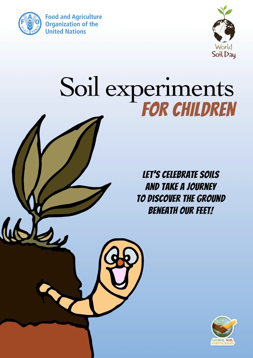 RonaldVargasJob's tweet photo. Wondering what to do with kids today?🧐
Check out the #SoilLAB Activity Book, with lots of different #soilexperiments for children! 🤎🤎🤎
Let them discover the magical world underneath our feet here ➡ https://t.co/DwFkiOLke4 https://t.co/pEoglVVpK2
