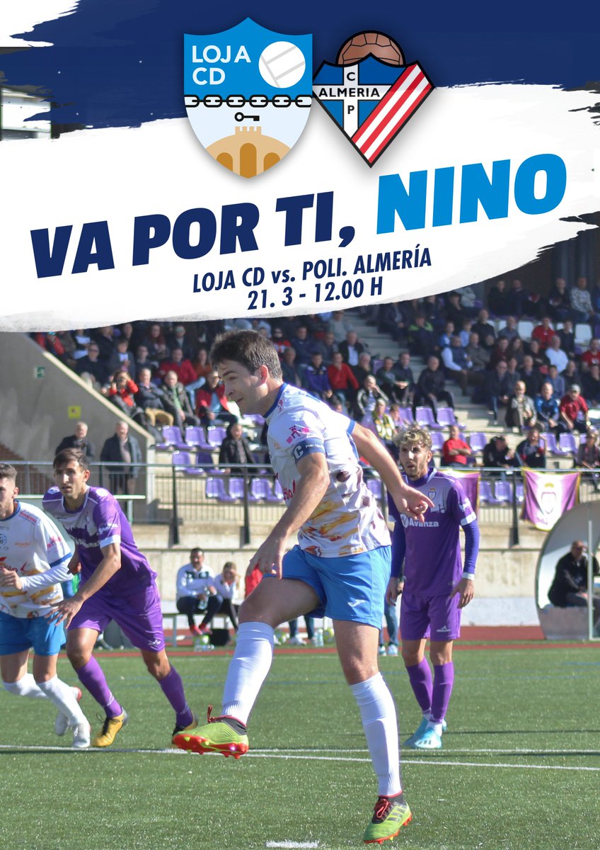 DÍA DE PARTIDO | Nuevo reto, nuevo domingo, NUEVO PARTIDO 💪

🔵¡Vamos con todo, Loja! 💙

🆚 <a href="/PoliAlmeria/">Club Pvo. Almería</a> 
🕛 12:00
