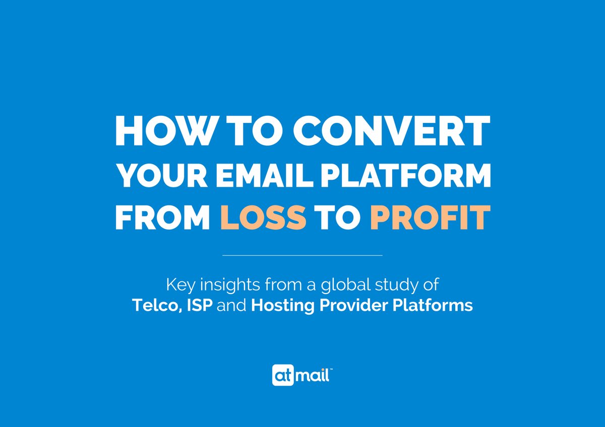 Do you lose money on your customer #email platform? Download our free guide today! #telcoindustry #telcocloud atmail.com/white-papers/h…