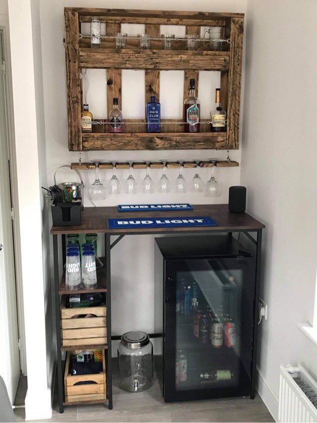 Bar delivered we were sent pictures after being put up looks great! #bar #homebar #homebartender #upcycle #upcycled #barry #barryisland #barryislandbeach #barryislandpleasurepark