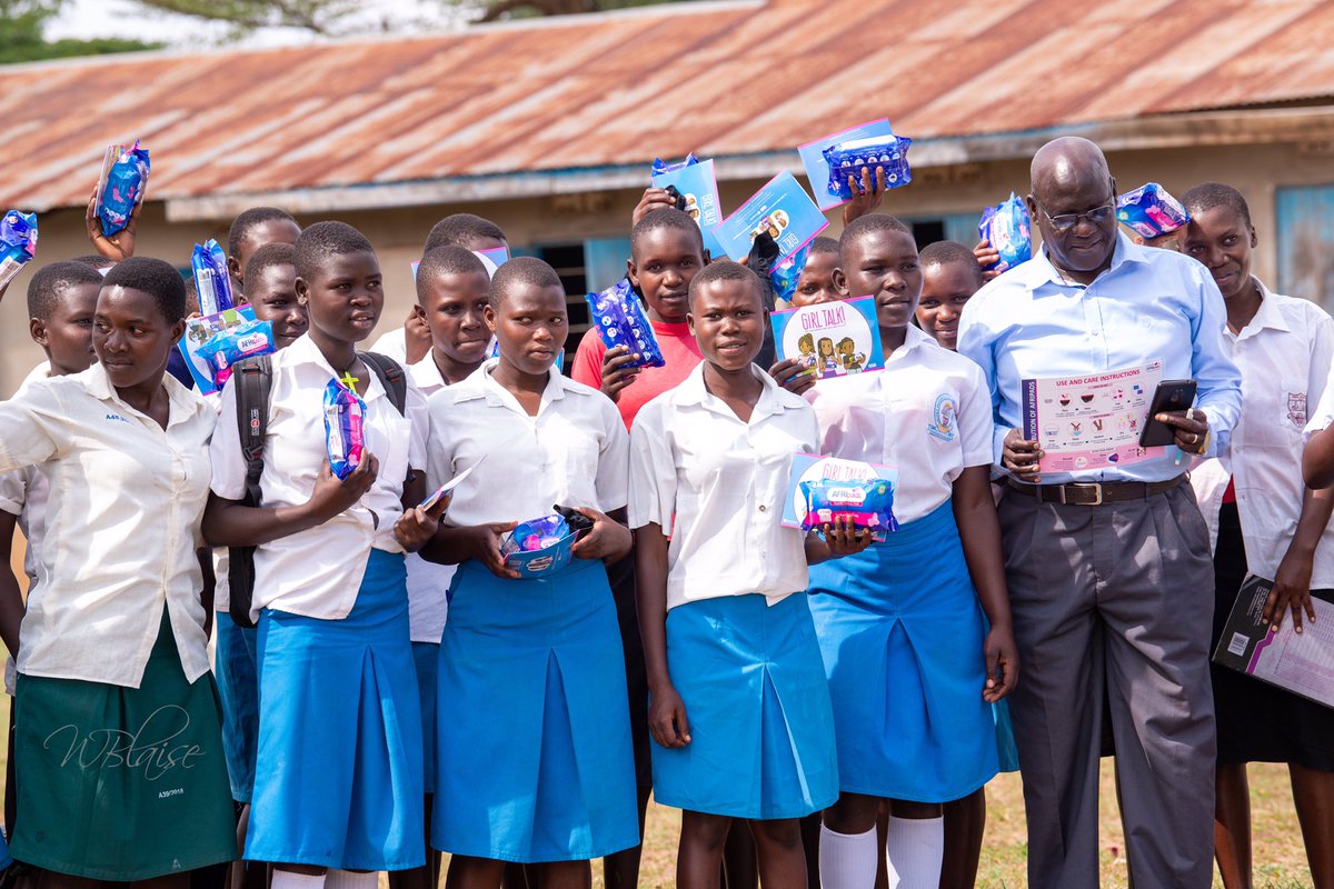 lubowami's tweet photo. Among other activities included a campaign on menstral hygiene that saw the distribution of reusable @AFRIpads to the girl child at Aloet Parents School and St. Mary Girls Madera. #REI20 https://t.co/8GHBHTFgJI
