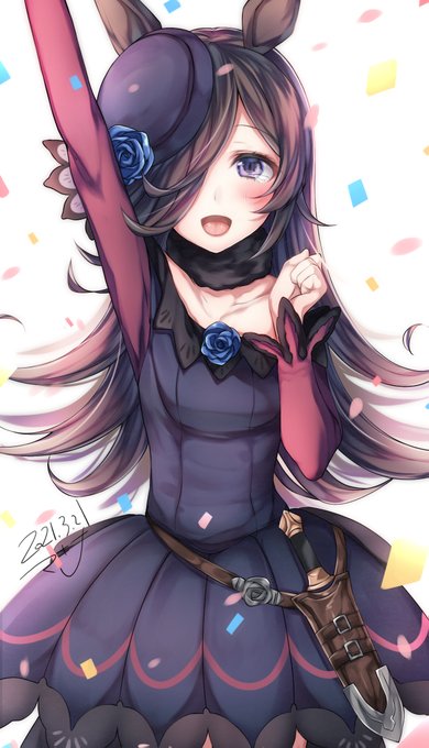 ウマ娘ストーリーのライスシャワーの話がとてもよかったので描きました。たくさん祝福されてくれ… 