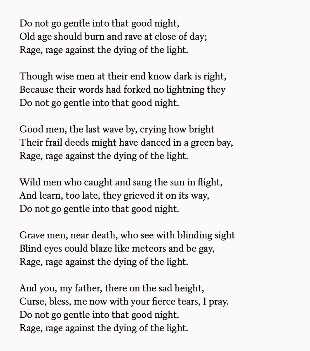 Do not go gentle into that good night print custom poetry Dylan Thomas ...