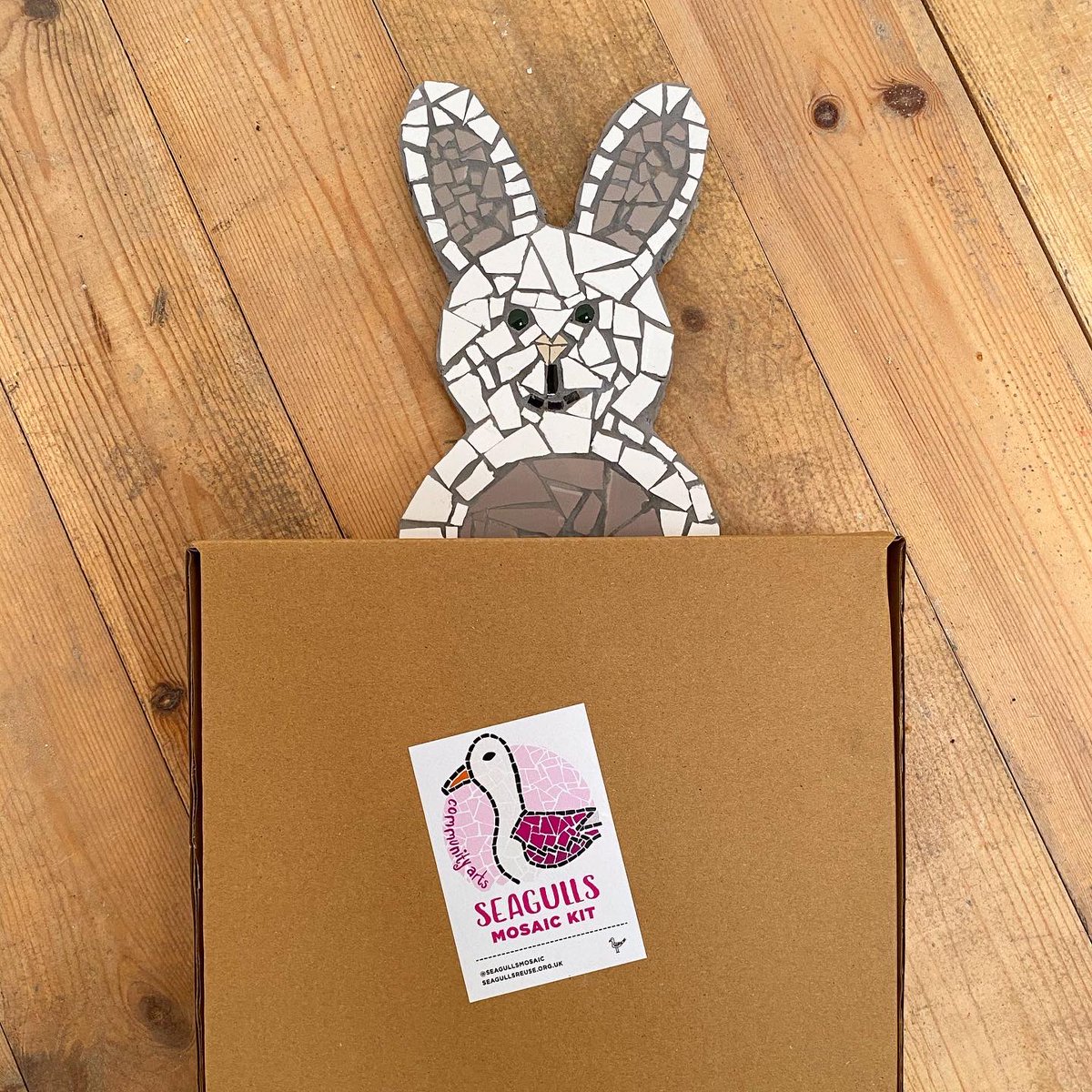 SeagullsPaint's tweet image. Looking for an alternative Easter  present to chocolate? How about a bunny or Easter egg mosaic kit? They can be purchased online in our new shop and either posted to you or collection from Seagulls. #mosaickit #eastermosaic #createathome #mosaic #craft